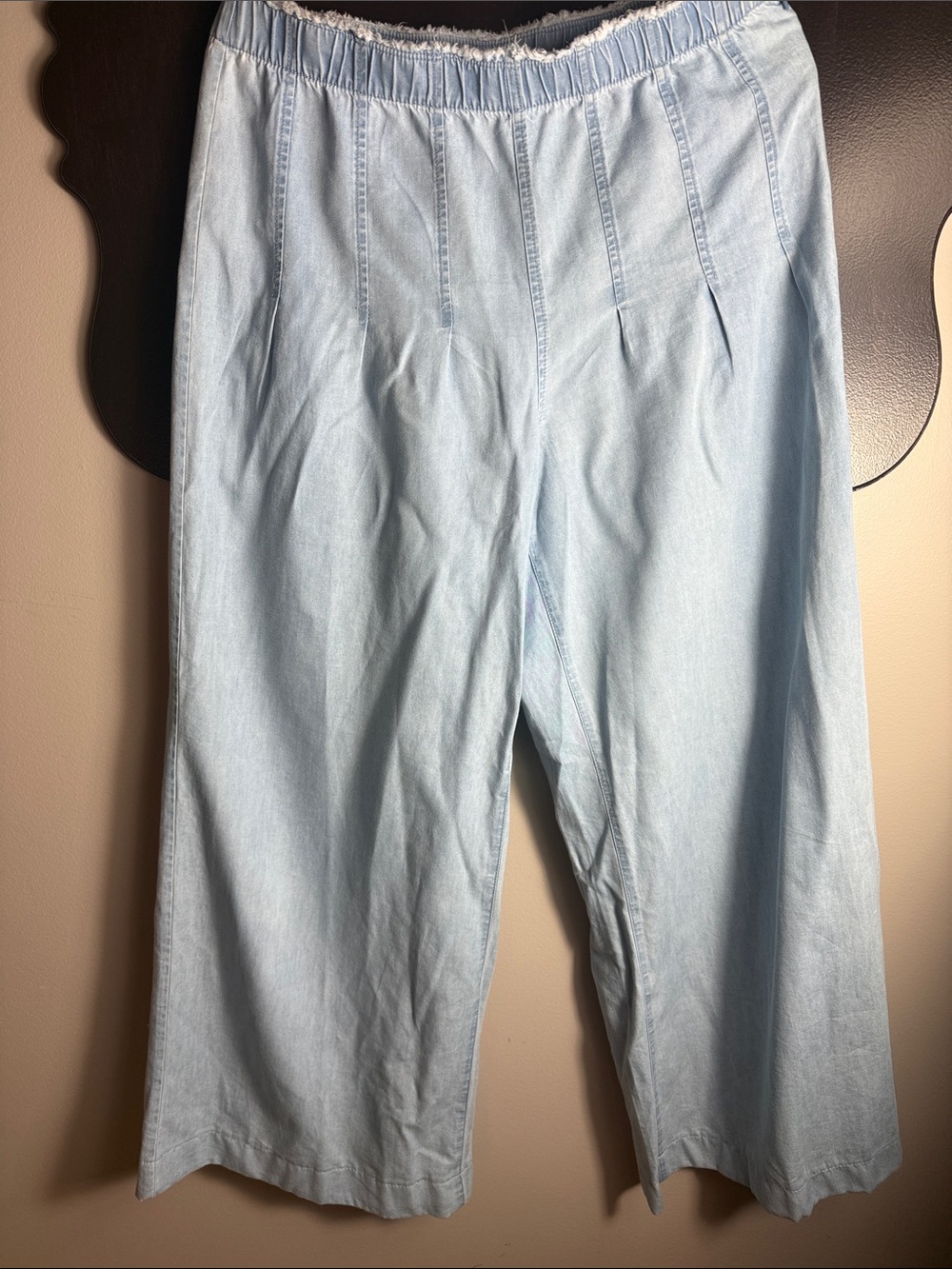 INC International Concepts Light Blue Wide Leg Jeans